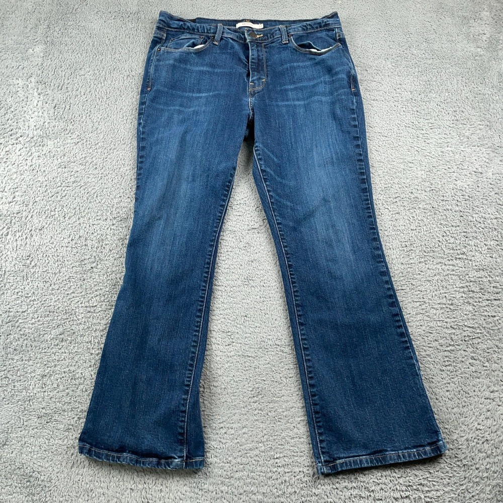 Levis 515 Bootcut Jeans Womens 12 Fits 31x27 Blue Stretch Denim Mid Rise Western
